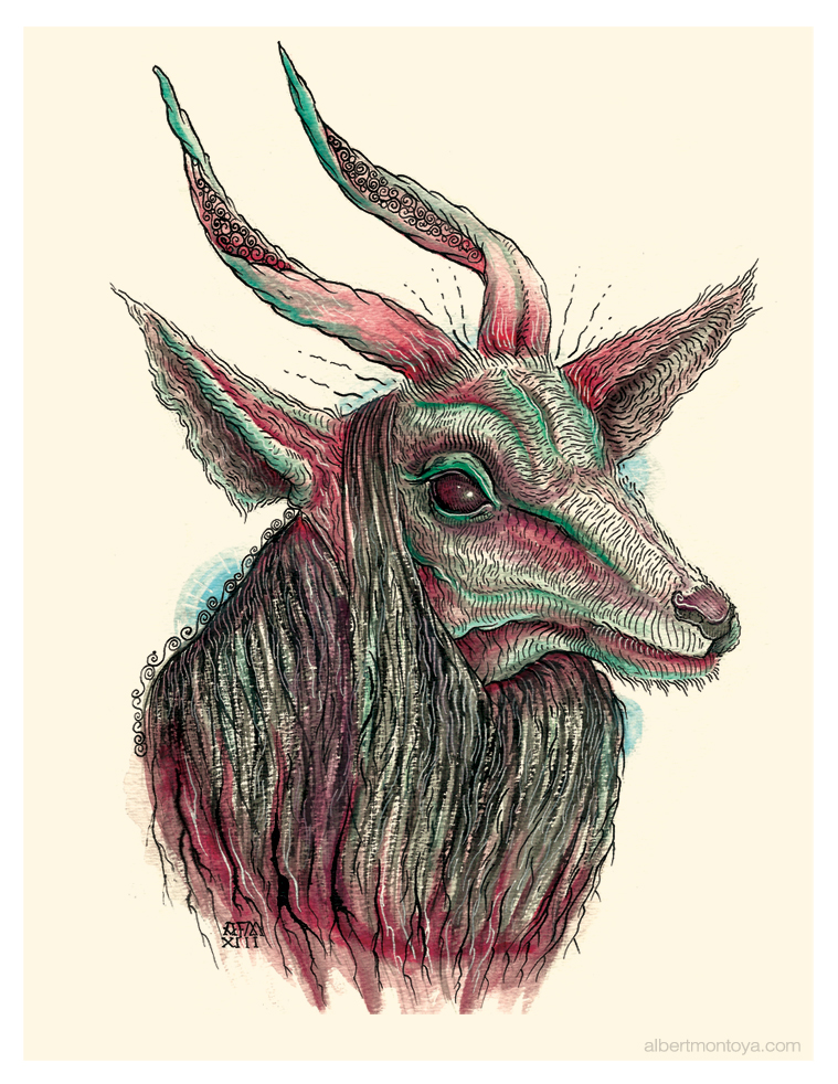 Mixed media illustration, 2013.