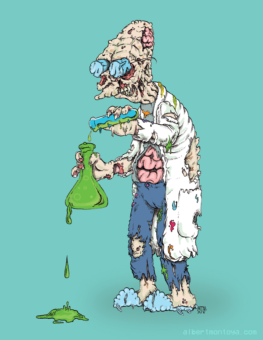 Mixed media illustration, 2016.
