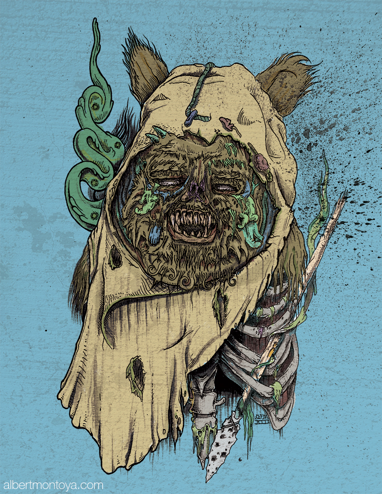 Mixed media illustration, 2014.