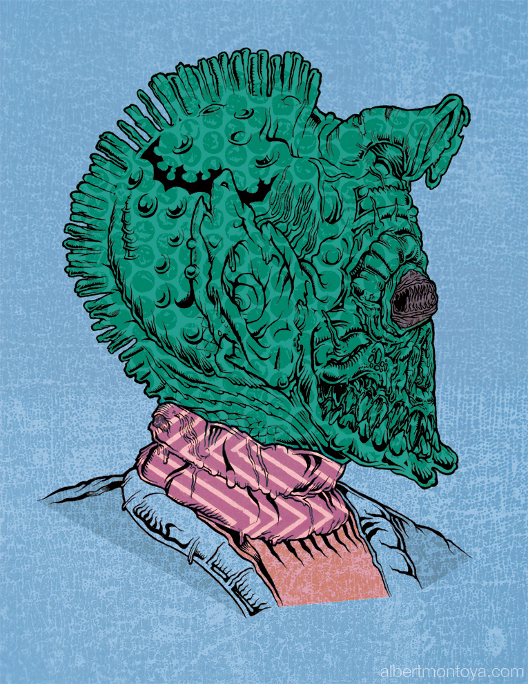 Mixed media illustration, 2014.