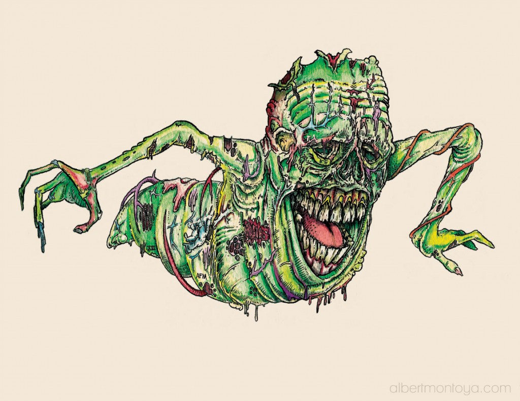 Mixed media illustration, 2013.