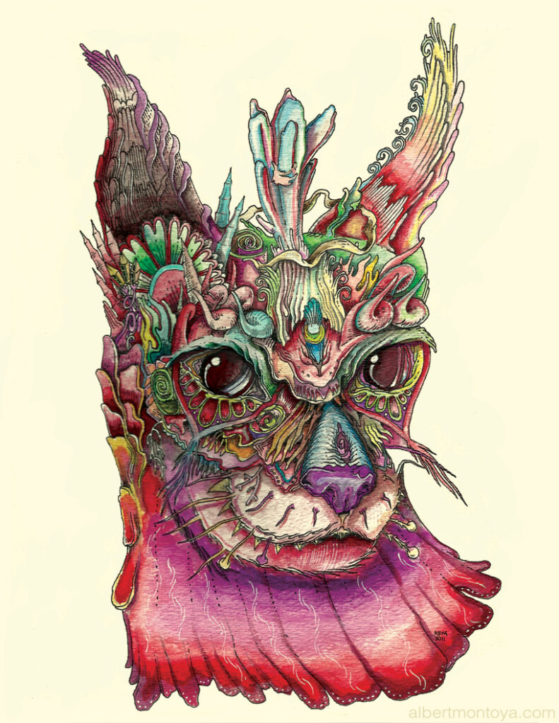 Mixed media illustration, 2013.