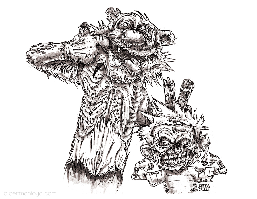 Mixed media illustration, 2013.