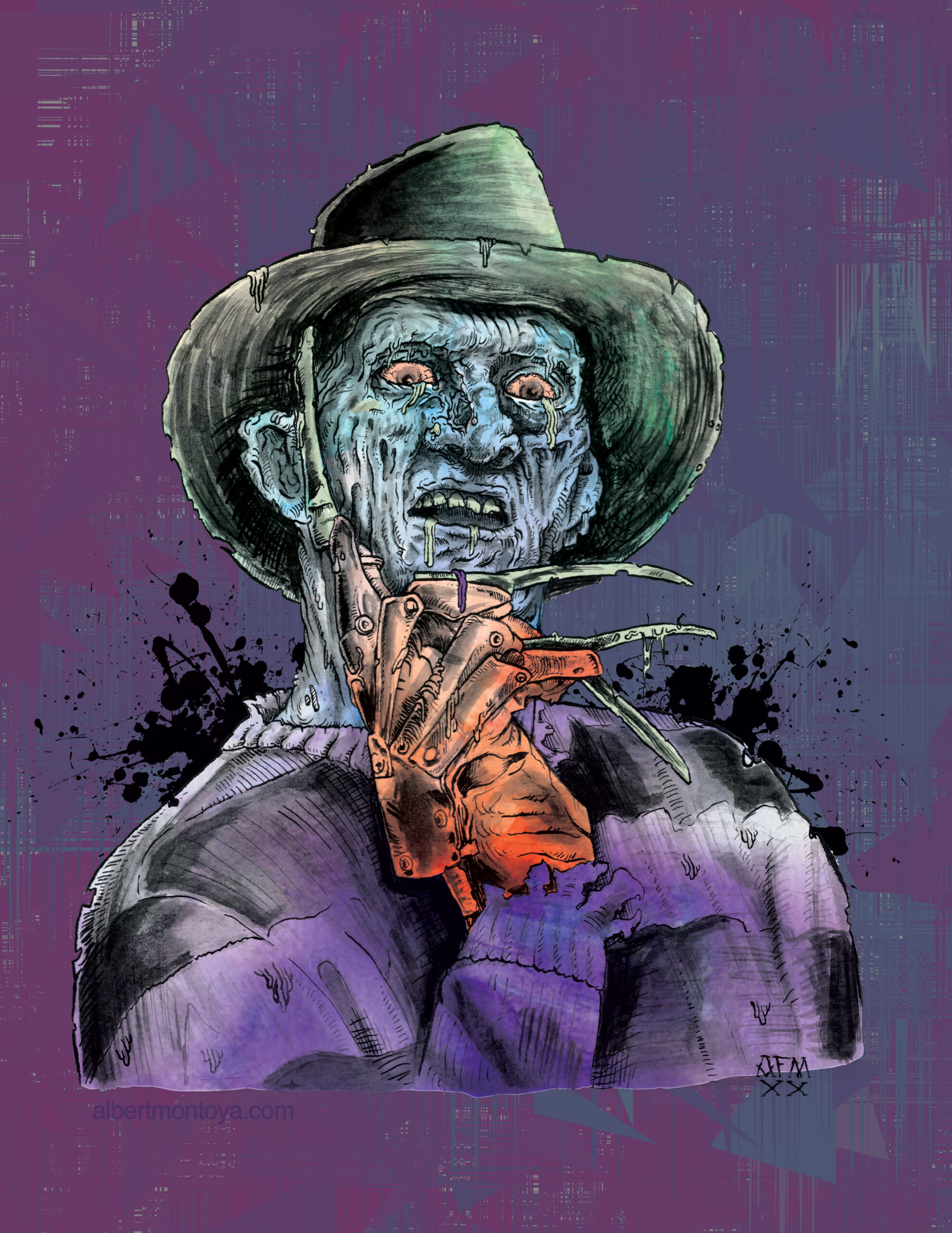 Mixed media illustration, 2020.