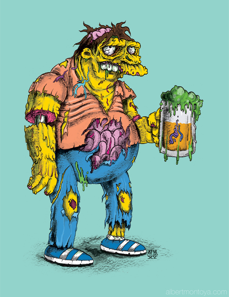 Mixed media illustration, 2015.