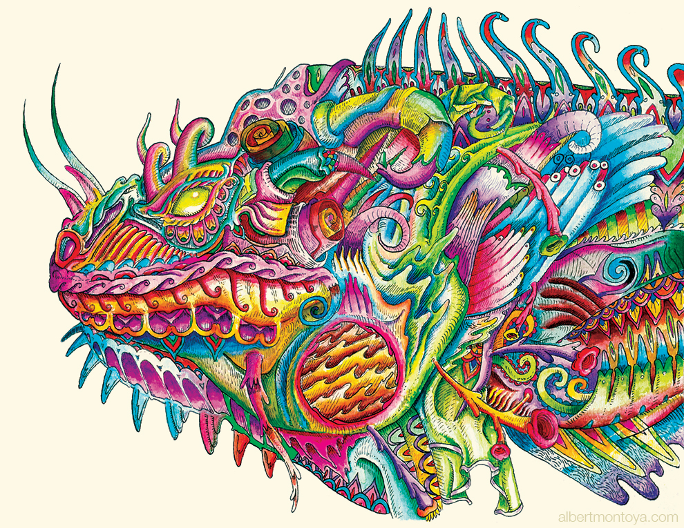 Mixed media illustration, 2014.
