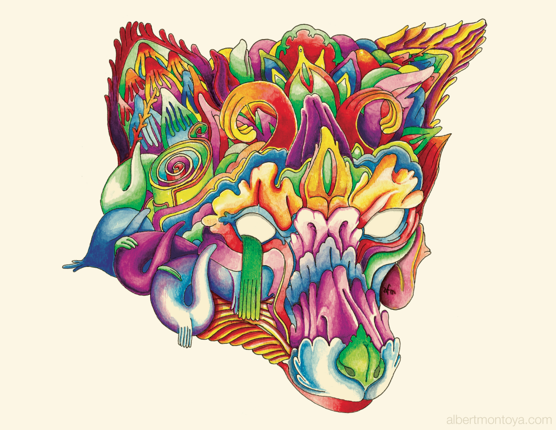 Mixed media illustration, 2014. Prints available here!