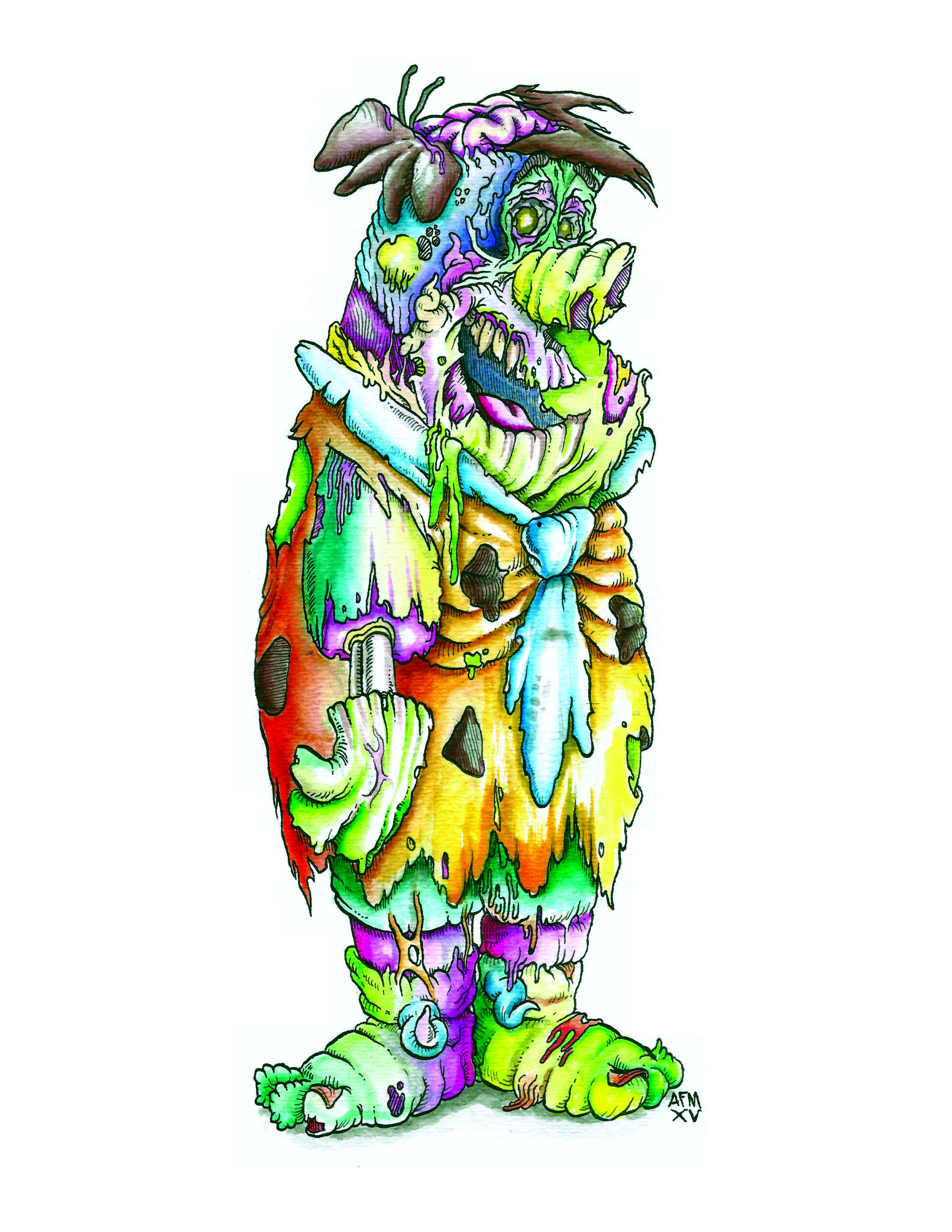 Mixed media illustration, 2015.