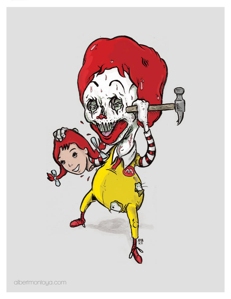 Ronald Mcdonald Zombie