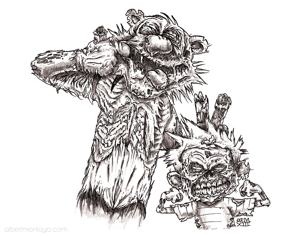 Calvin and Hobbes Zombie